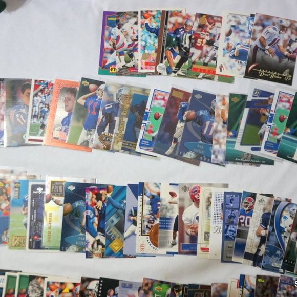Drew Bledsoe Funk Pop SLU 100+ Card Lot w/ Game Used RCs Inserts  NM/MT - Picture 6 of 9